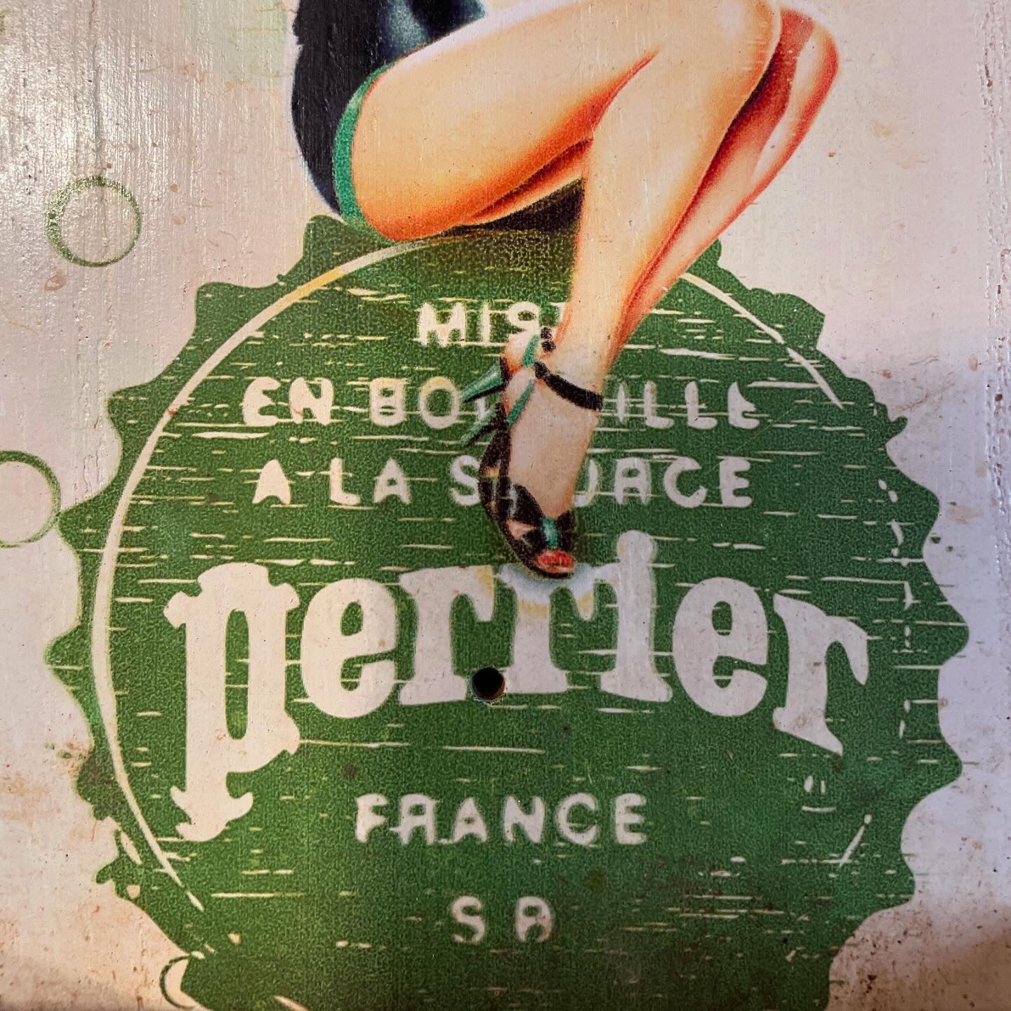 Apribottiglie da muro stile vintage acqua Perrier