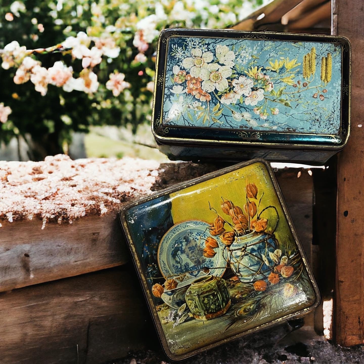 Pair of antique liberty boxes