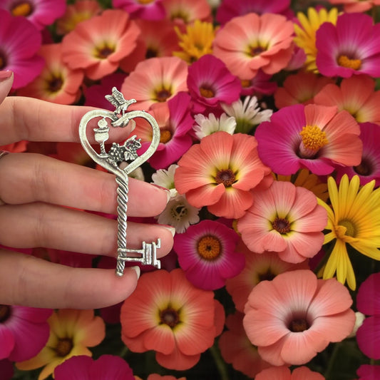 Chiave d’argento beneaugurale, manifattura aretina anni ‘60