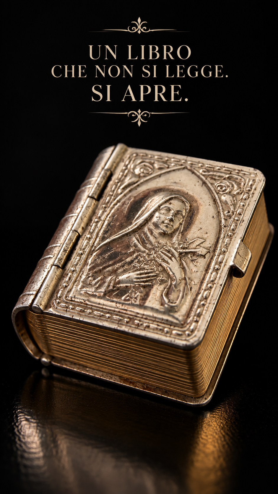 Il libro dei segreti etui devozionale con fève Santa Teresa di Lisieux