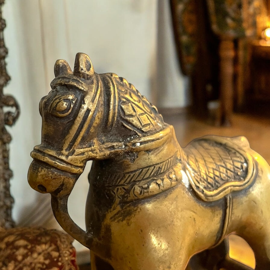 Cavallo del tempio, India, primo ‘900, bronzo.