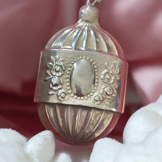 Antico sonaglio argento titolo 800
