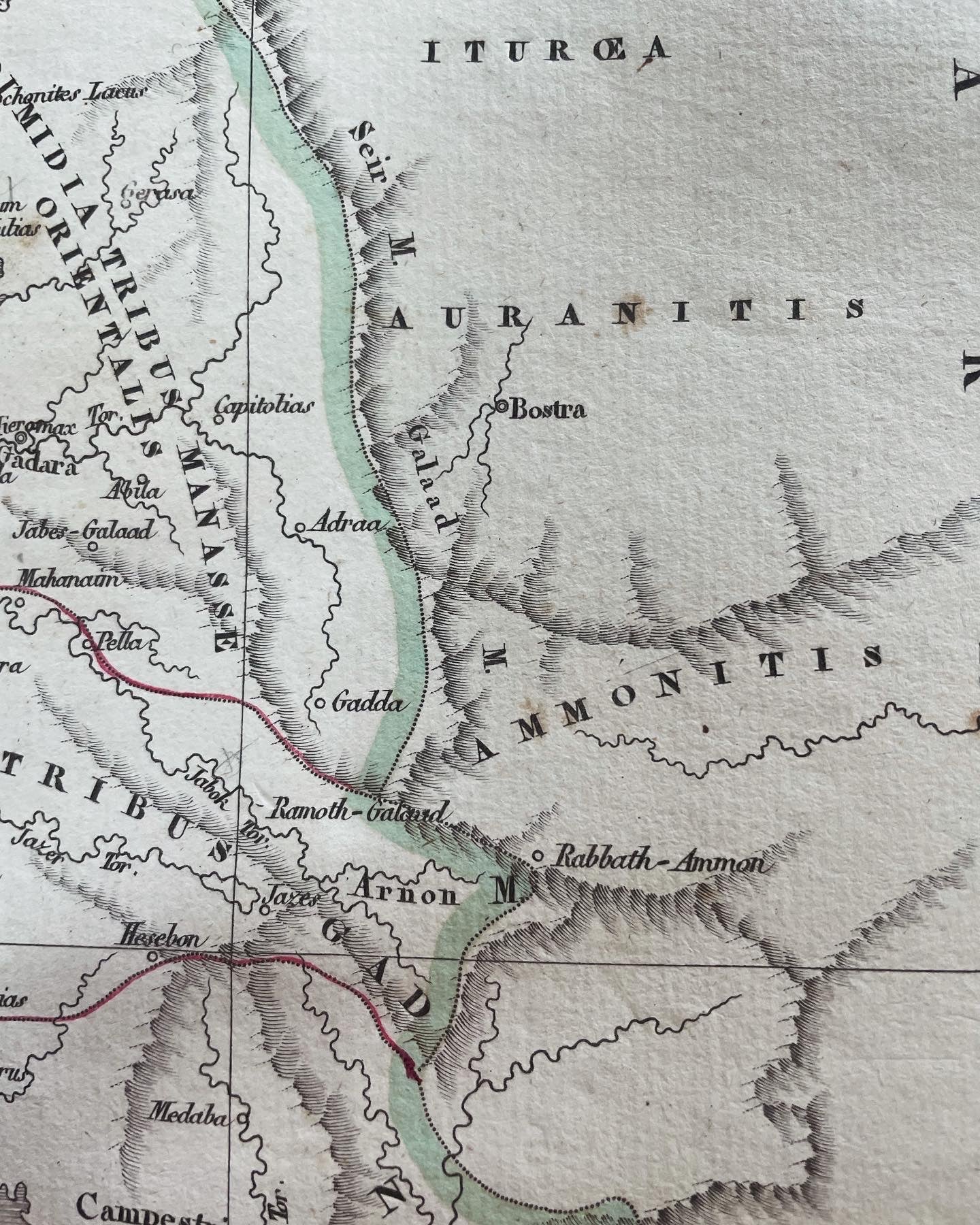 Map 1830 Delamarche 12 Tribes Israel