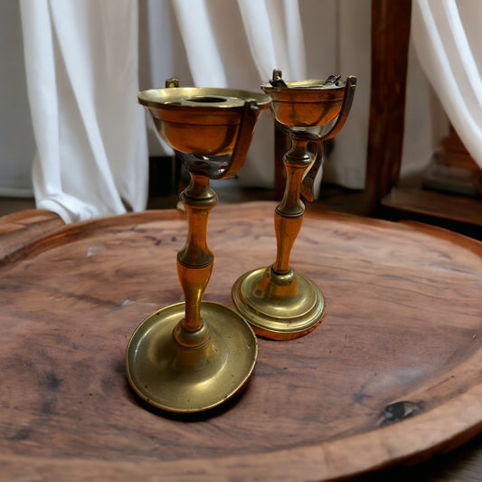 Pair of 19th century nautical lamps