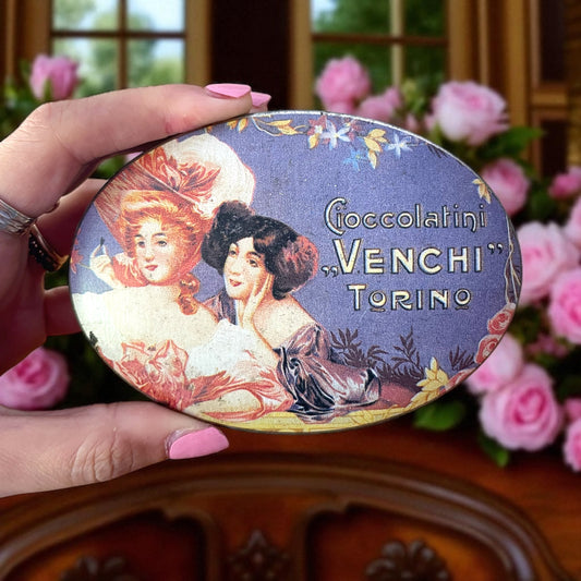 Scatoletta latta vintage Venchi cioccolatini