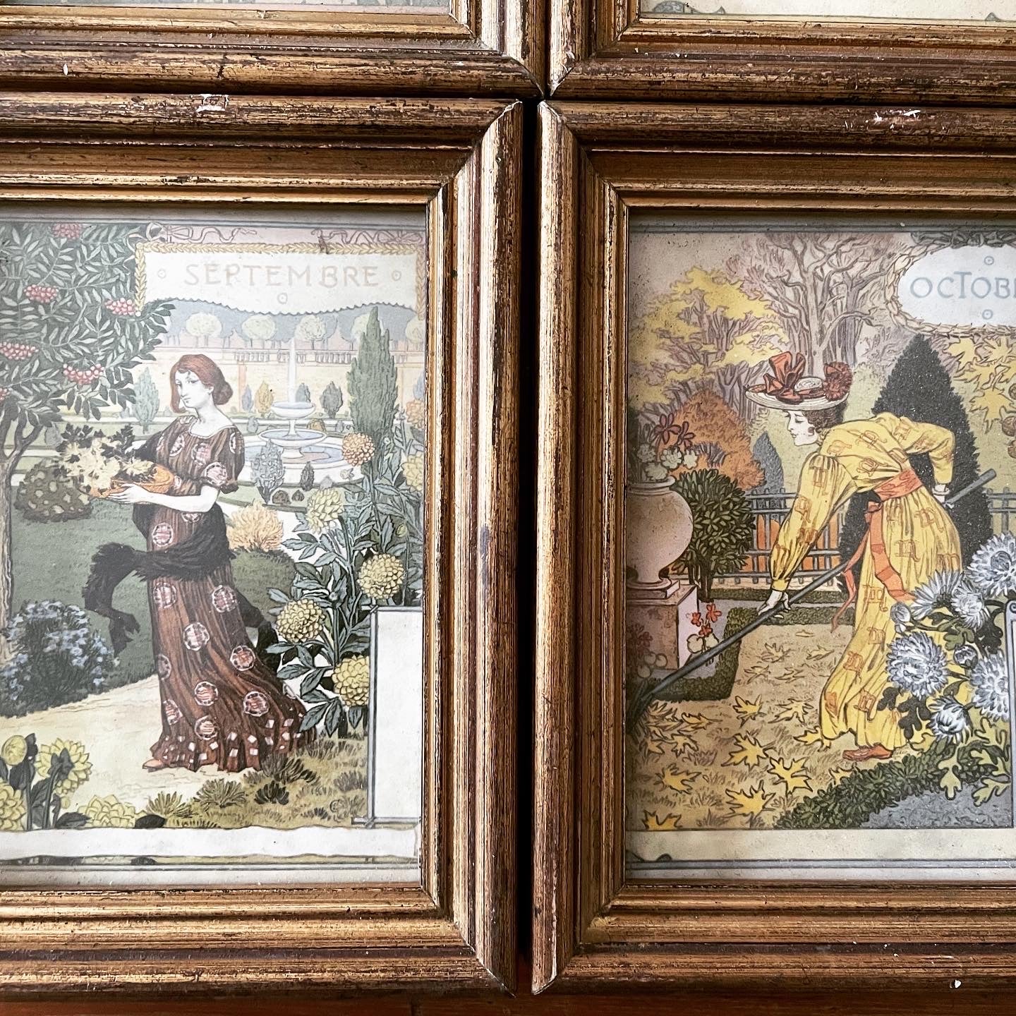 Collezione quadri mesi Art Nouveau