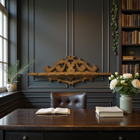 Antico porta pipe intagliato a mano, olandese, 8 postazioni, fine ‘800 - primo ‘900.