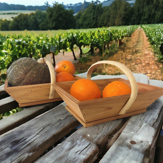 Pair of antique fruit baskets