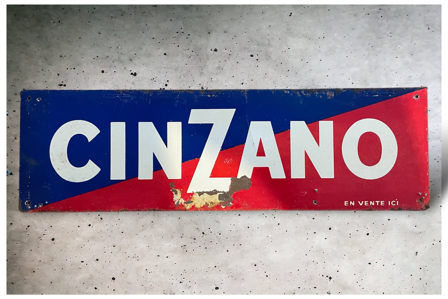 Vintage Cinzano Sheet Metal