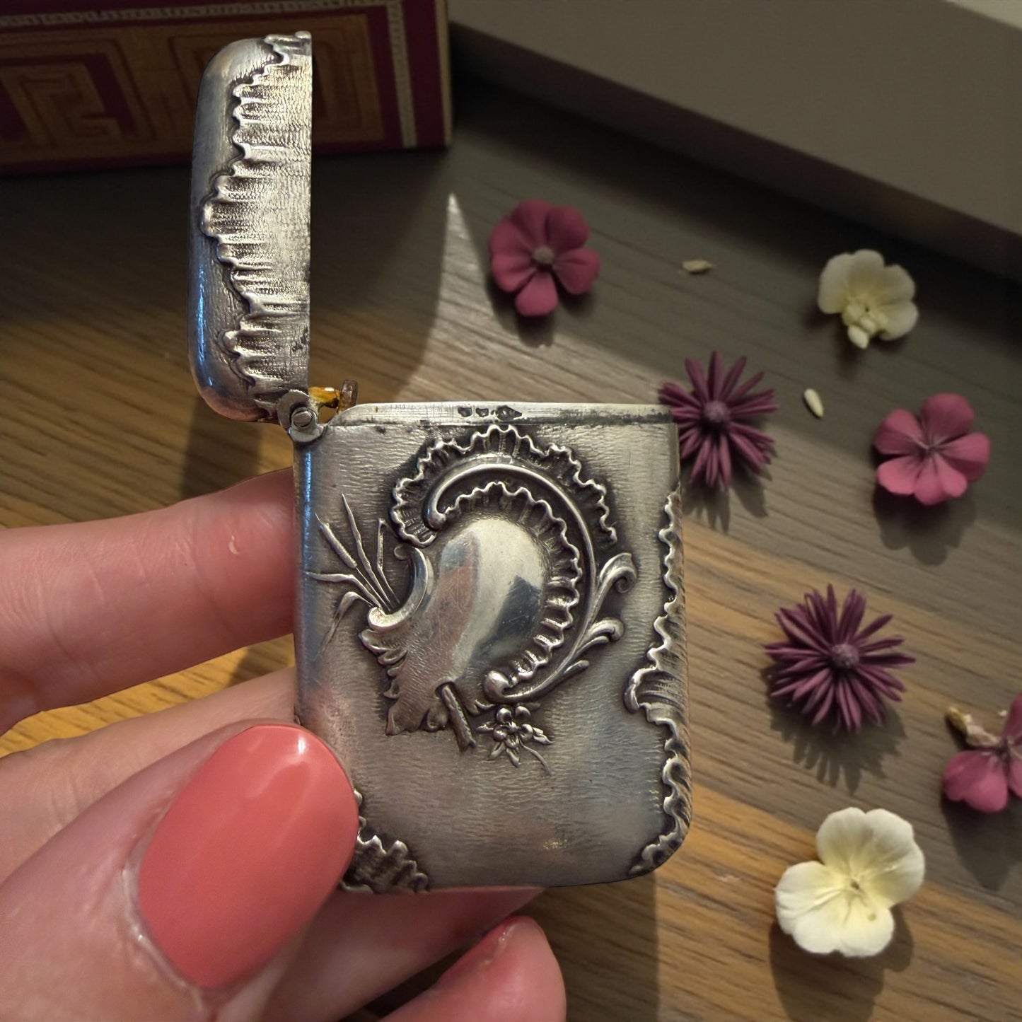 Vesta case Liberty in argento pieno, Francia fine ‘800 primo ‘900