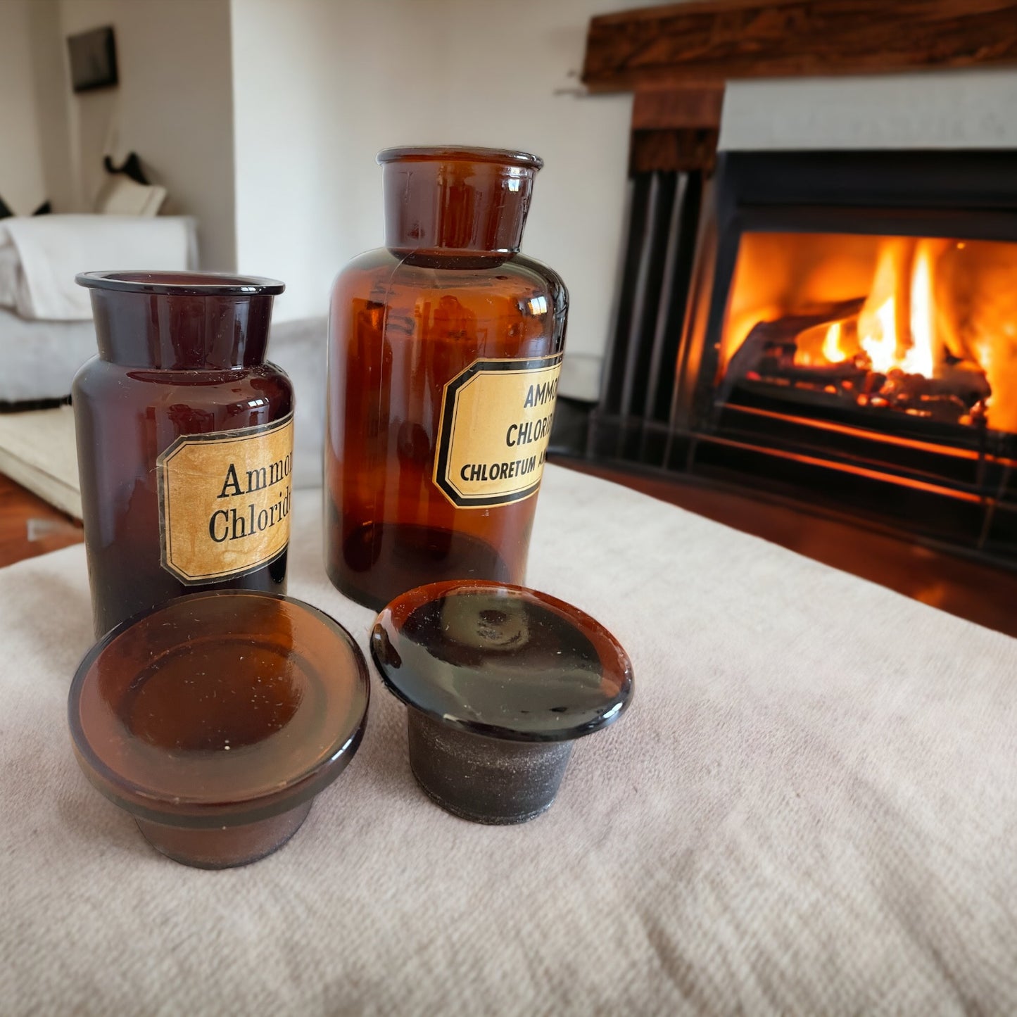 Pair of Ammonium Chloride vases