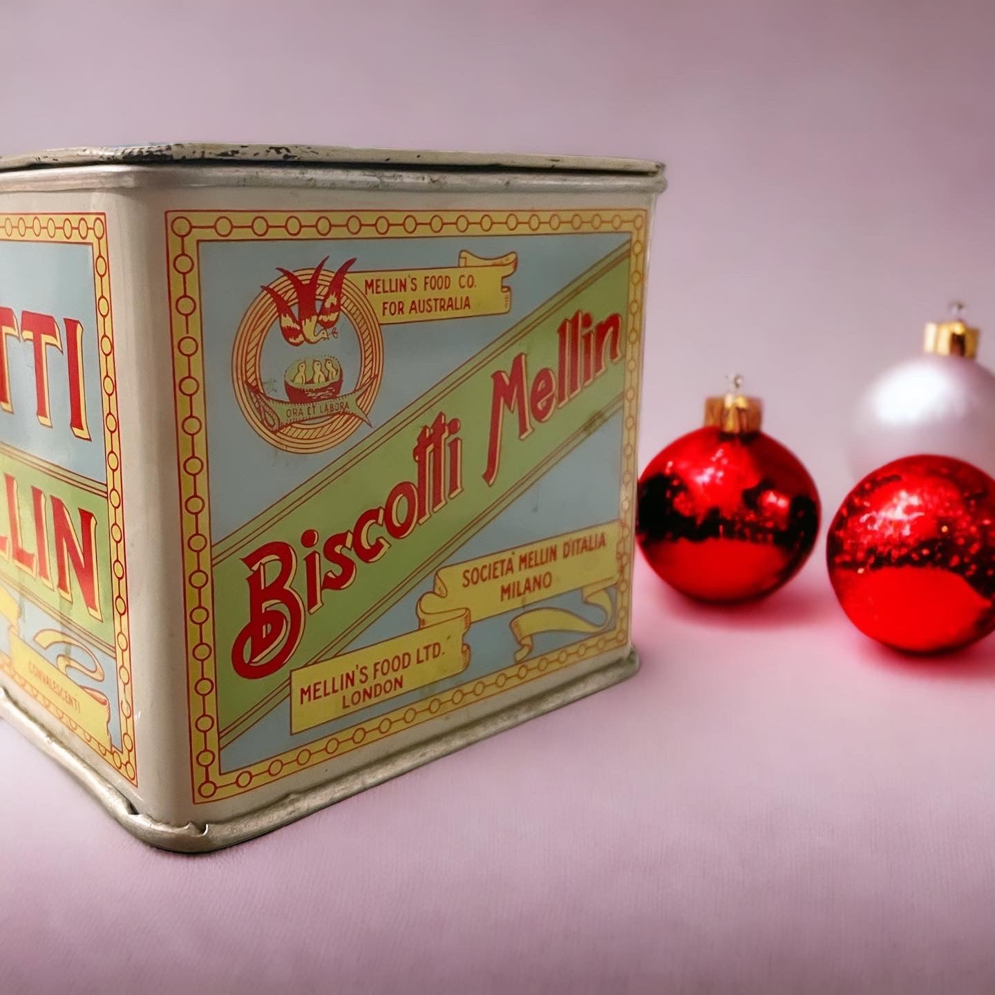 Scatola biscotti Mellin anni 50