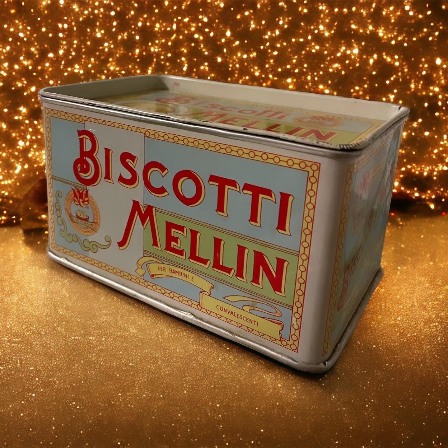 Scatola biscotti Mellin anni 50