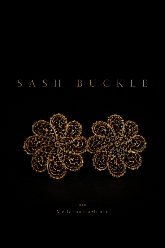 Sash buckle fibbia antica Edoardiana per cinte e cinture