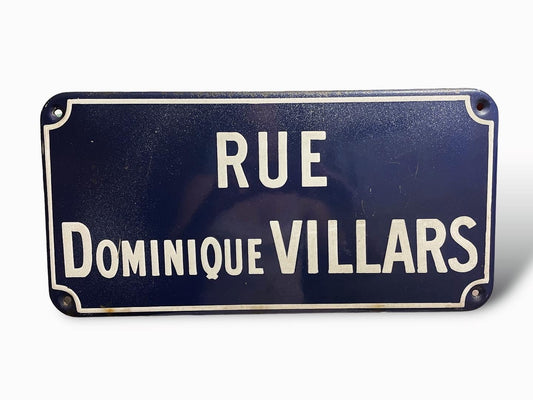 French street enamel sign