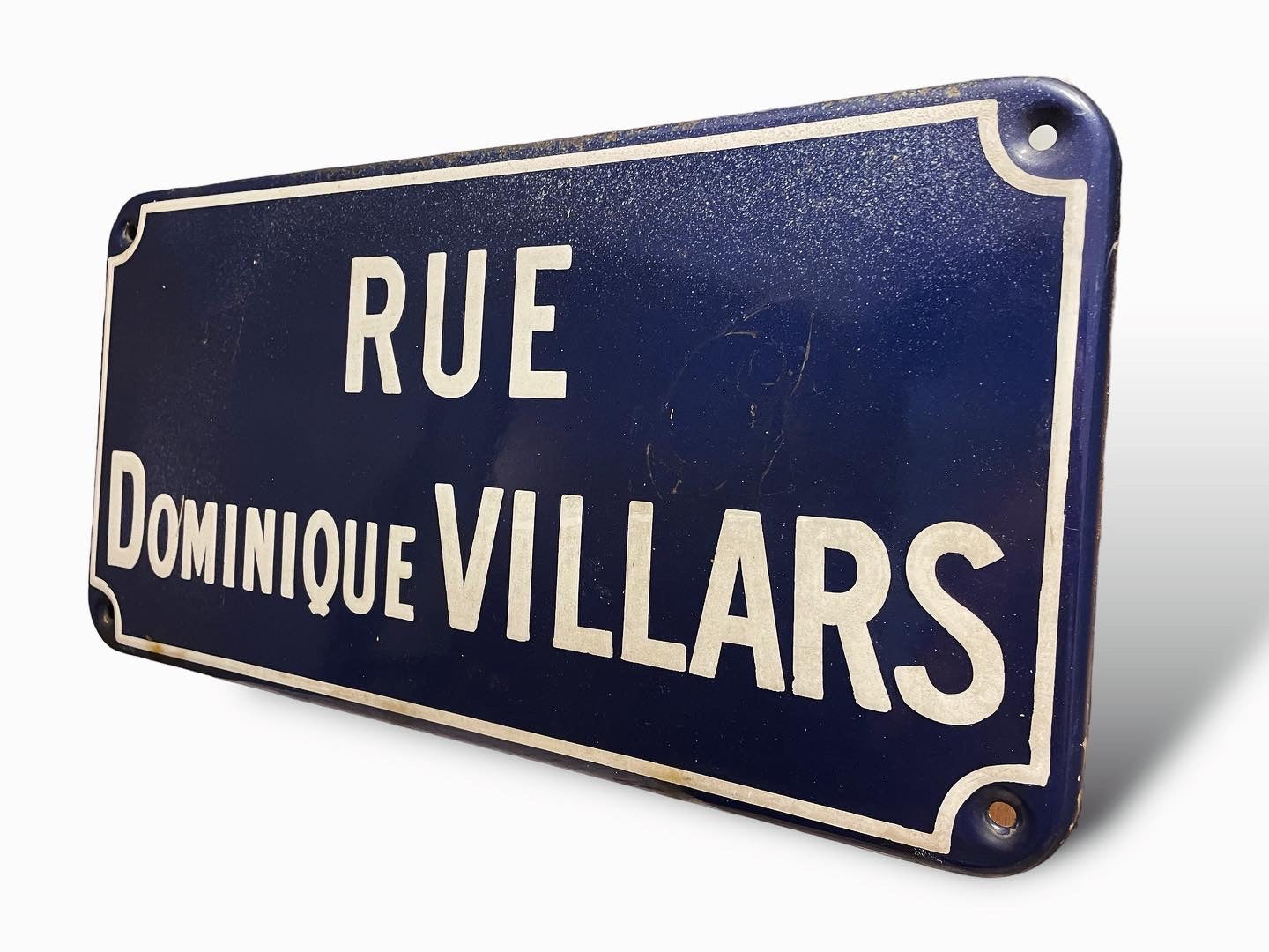 French street enamel sign