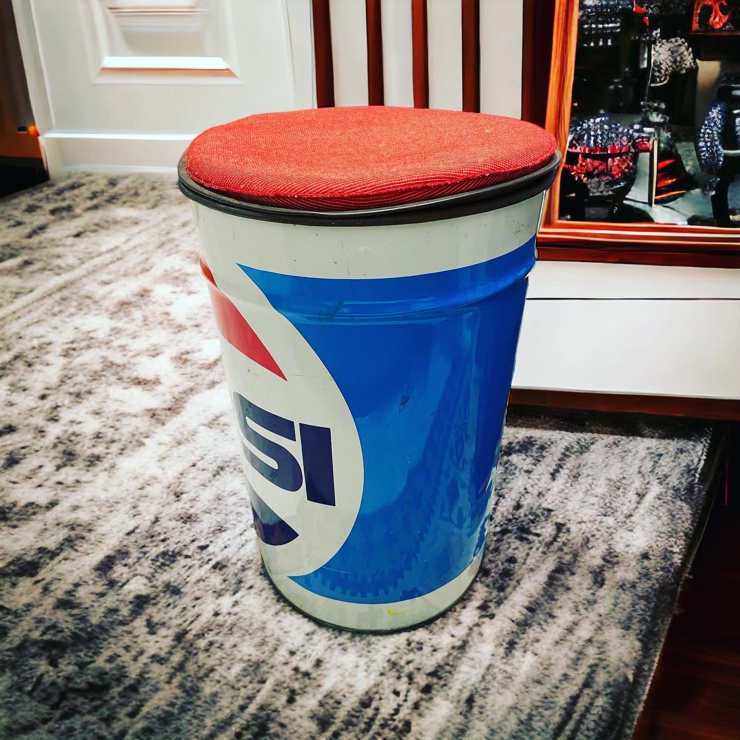 80's Pepsi bin stool