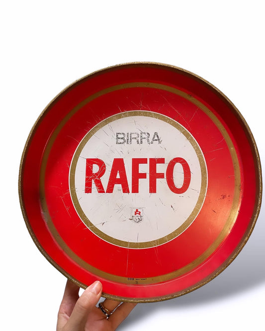 Vassoio pubblicitario Birra Raffo