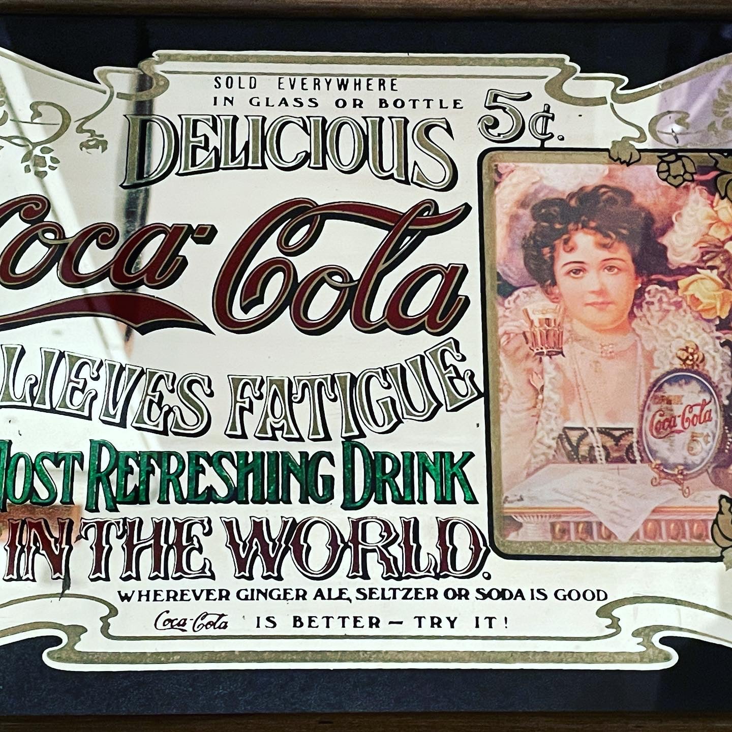 Vintage Coca Cola Mirror