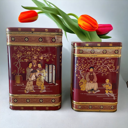 Pair of tea boxes