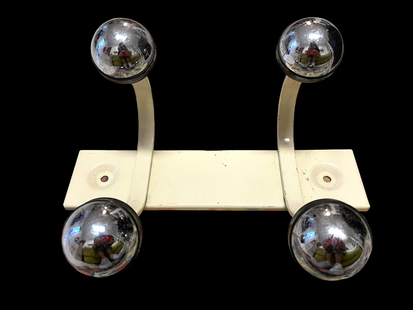 Cream space age coat rack