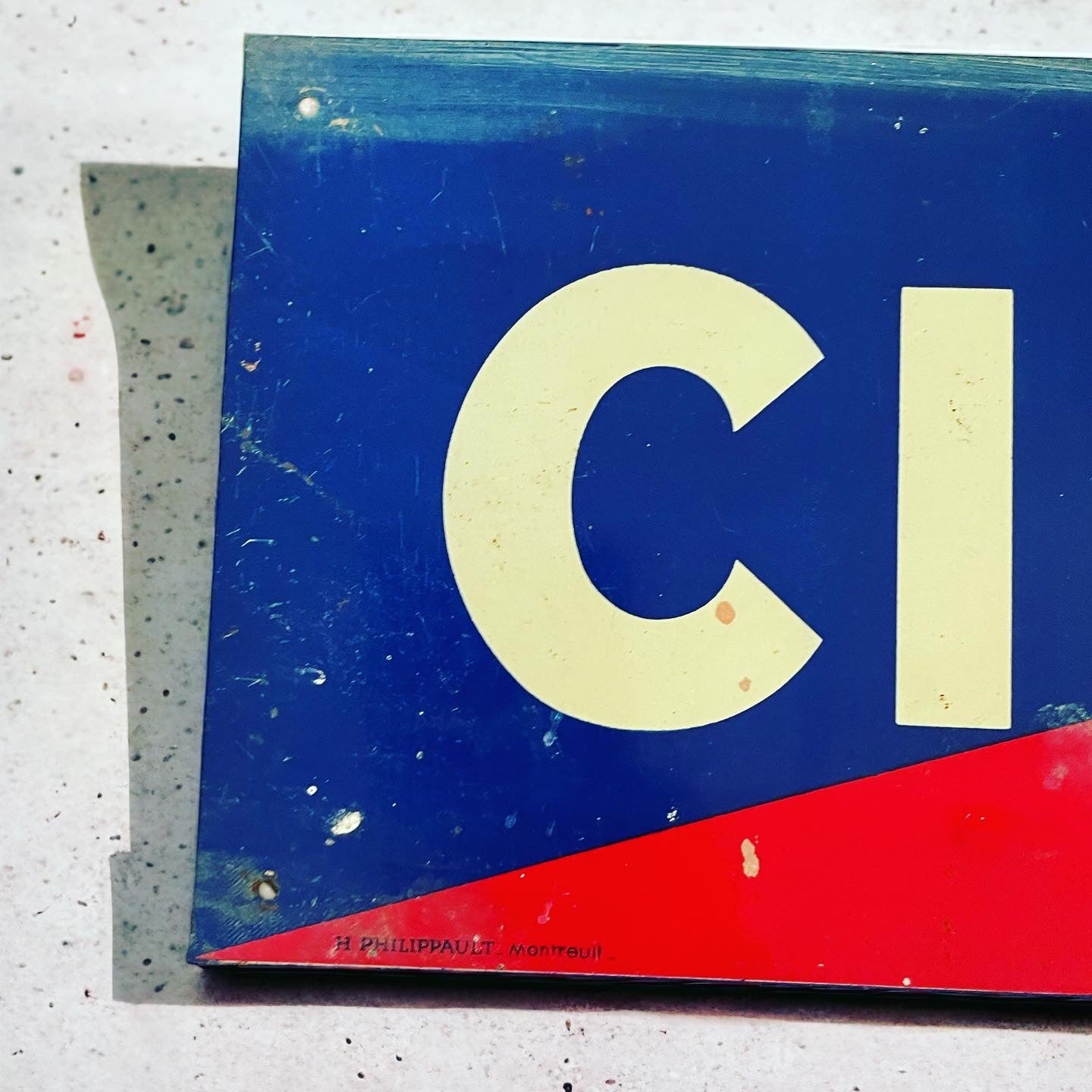 Cinzano old sheet metal