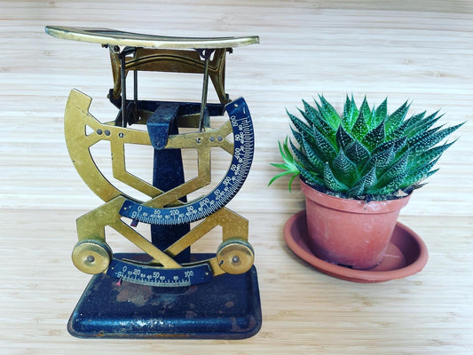 Vintage letter scale