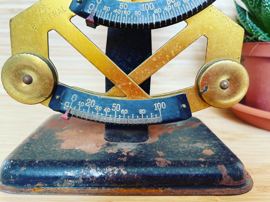 Vintage letter scale