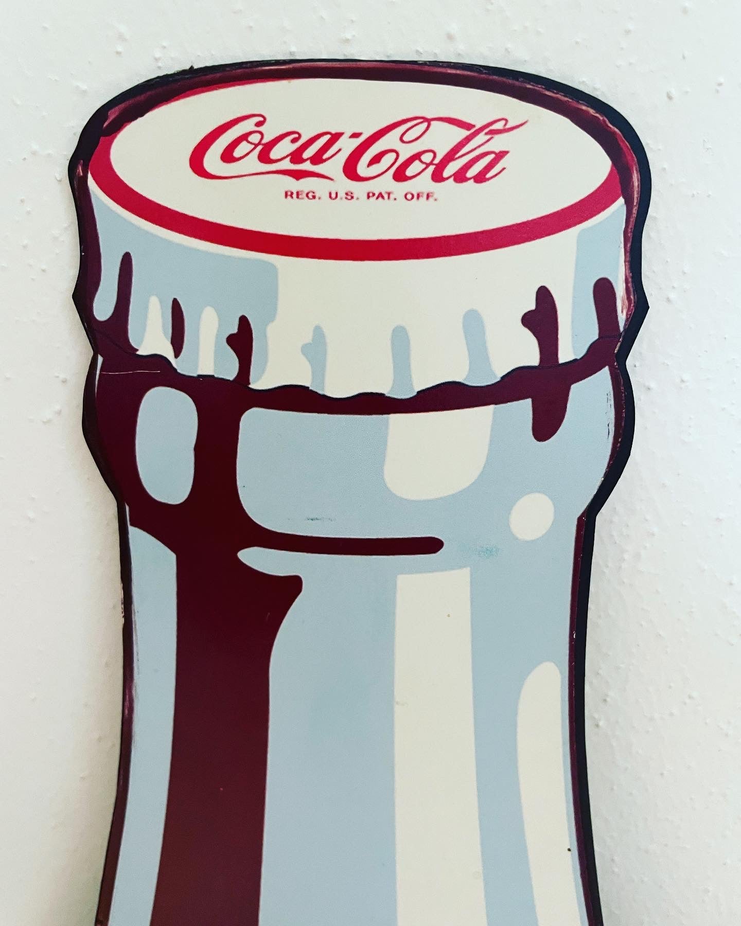 Large Coca Cola Bottle Sign