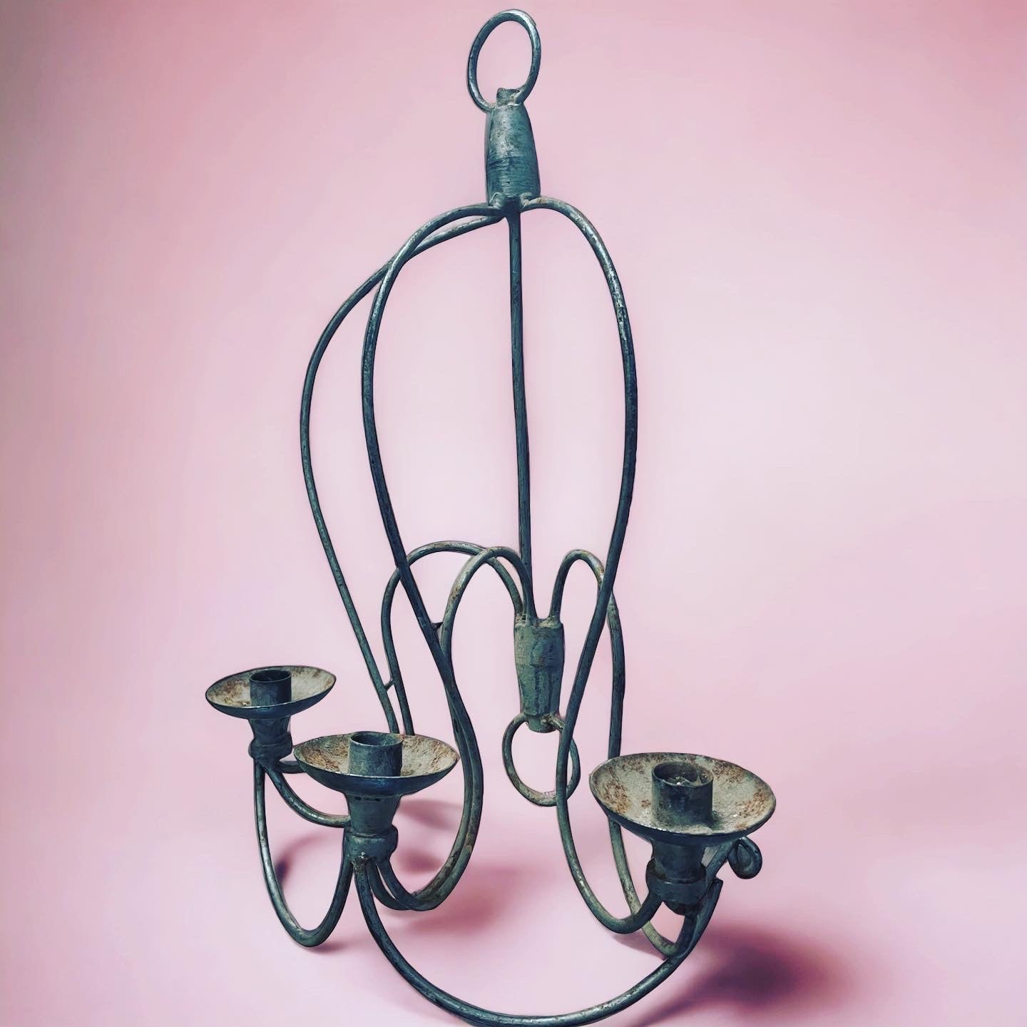 Wrought iron candelabra