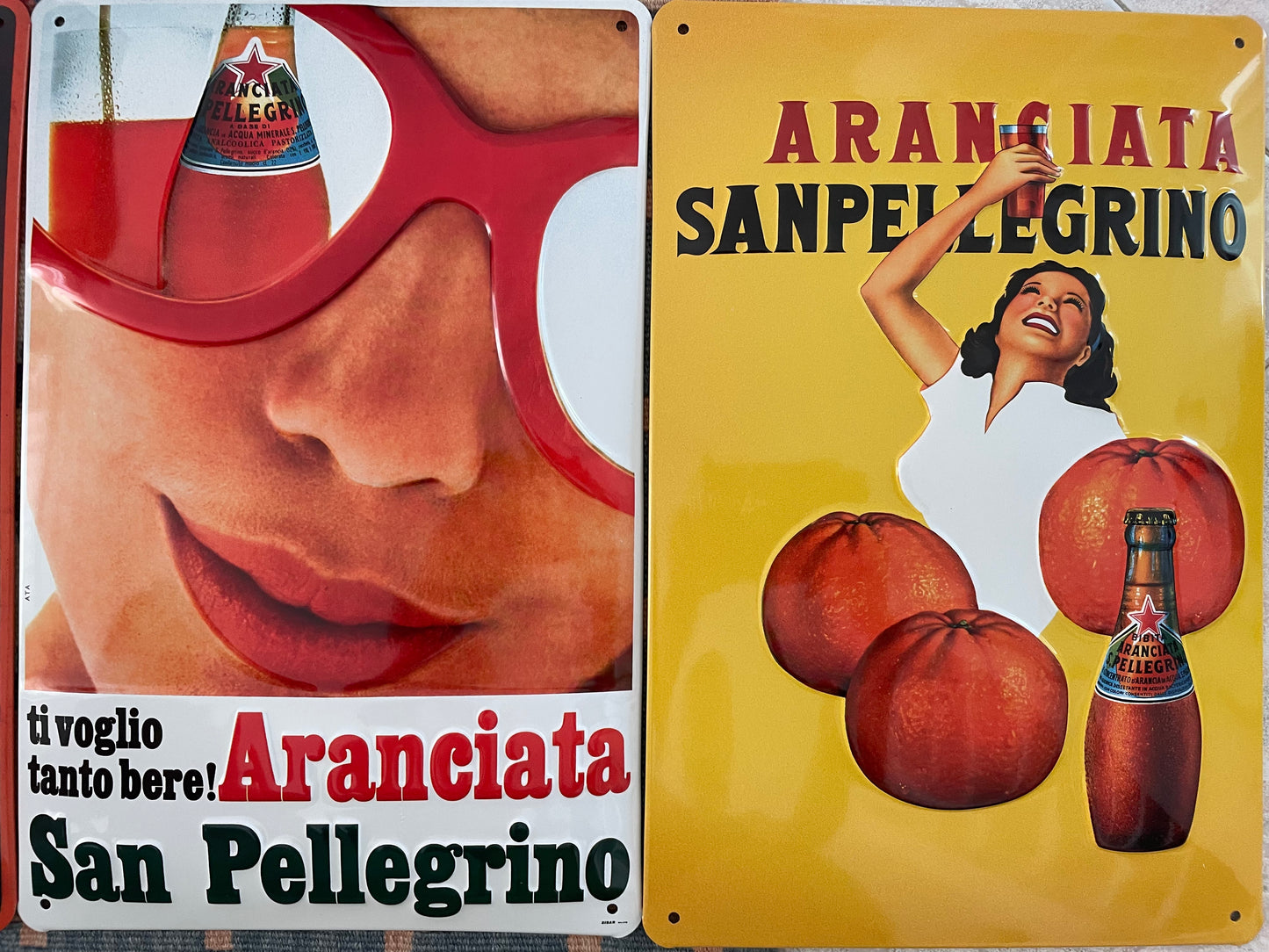 3 San Pellegrino signs