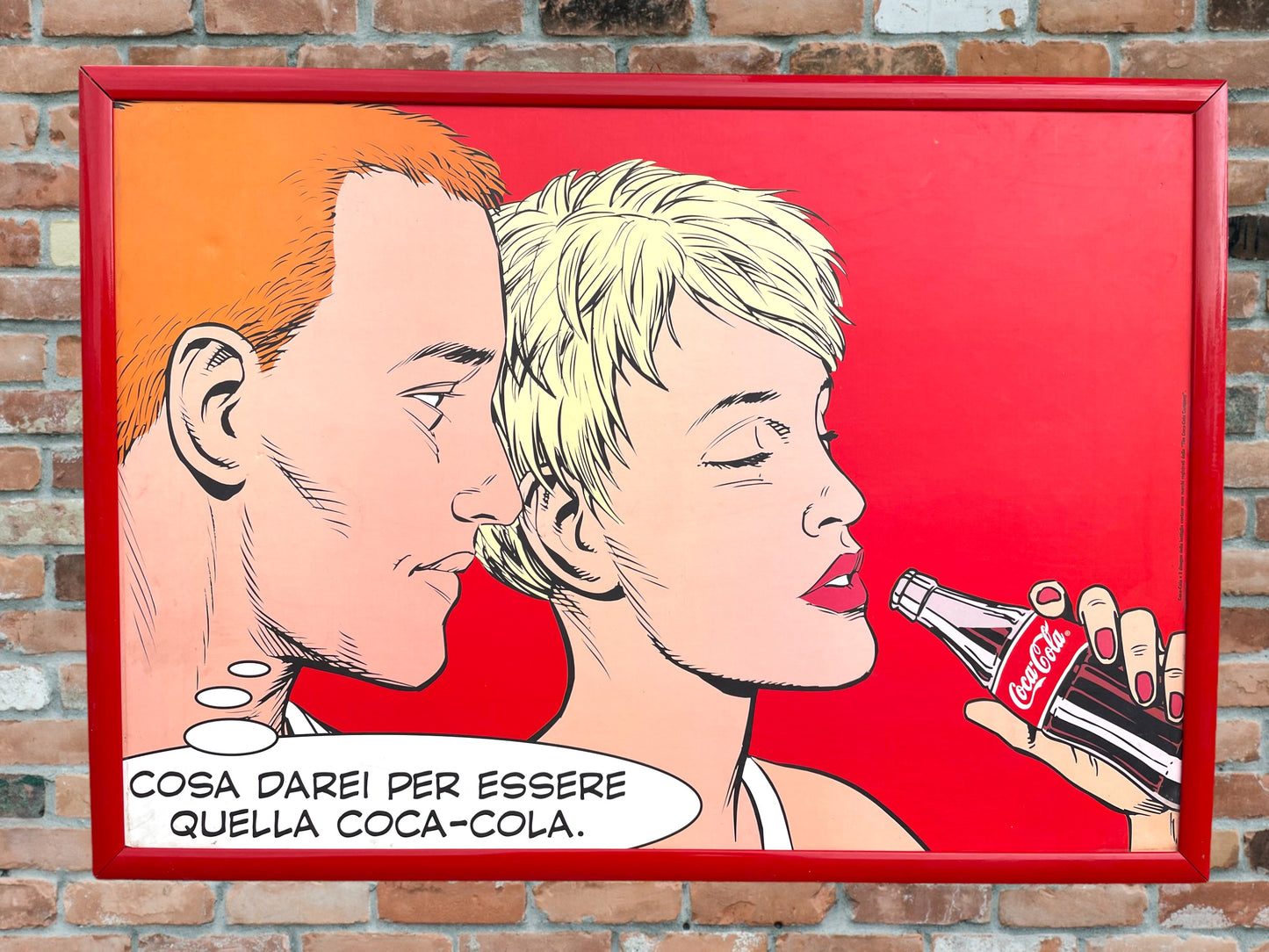 Grande quadro Coca Cola 80s