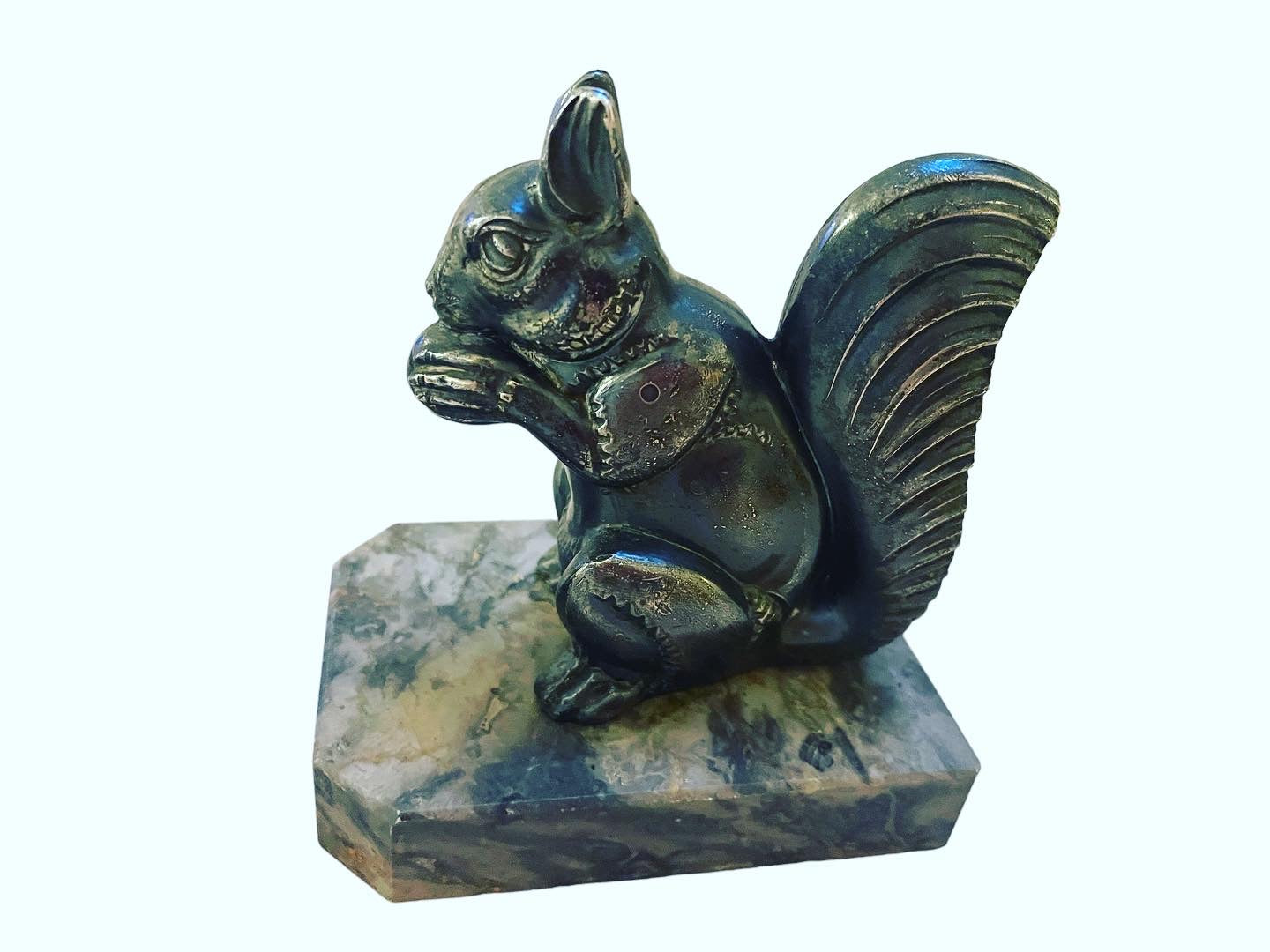 Art Deco Squirrel Bookends