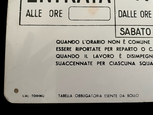 Orario di lavoro