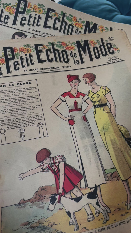 Due antichi numeri anni 30 rivista Moda