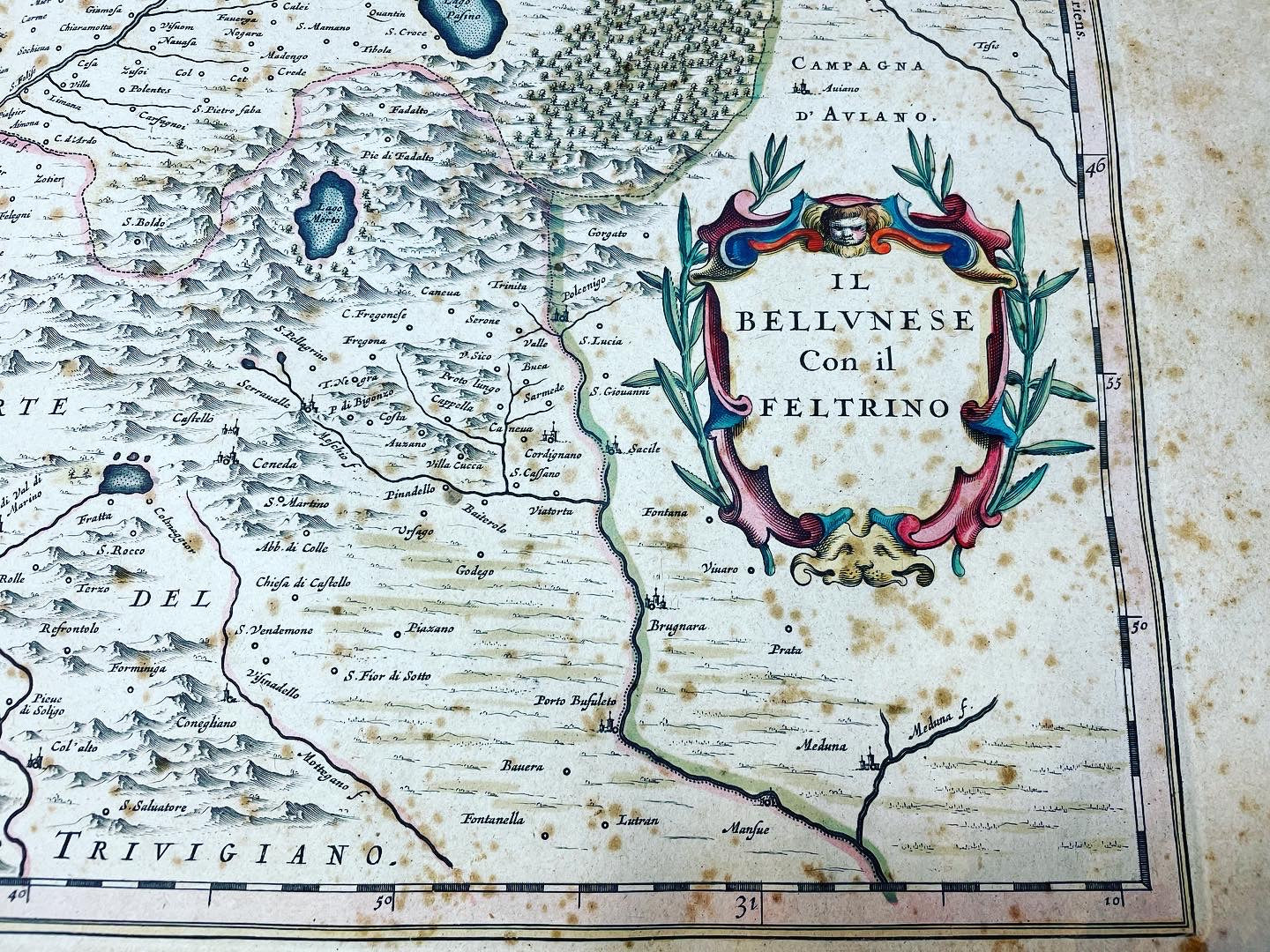 Mappa 1640 Bellunese e Feltrino