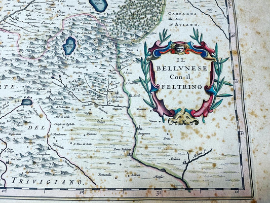 Map 1640 Belluno and Feltre