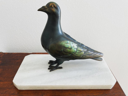 Art Deco Pigeon Statue