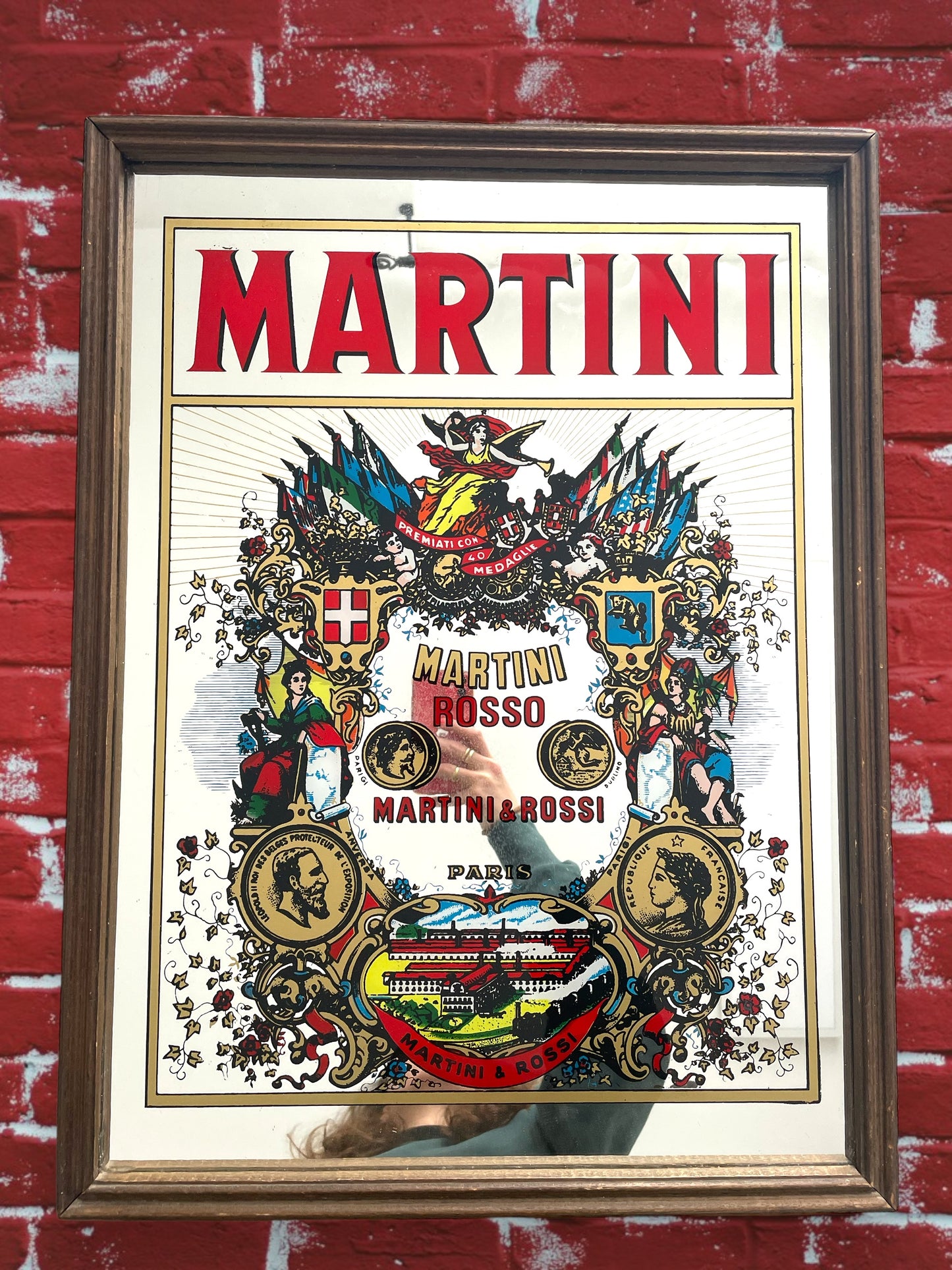 Large Martini Mirror