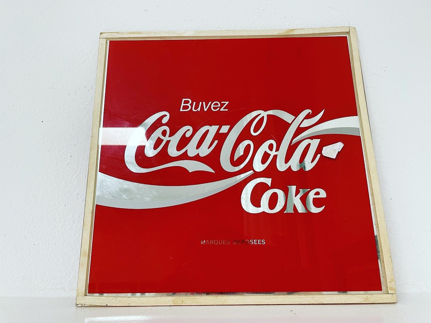 Coca Cola square sign