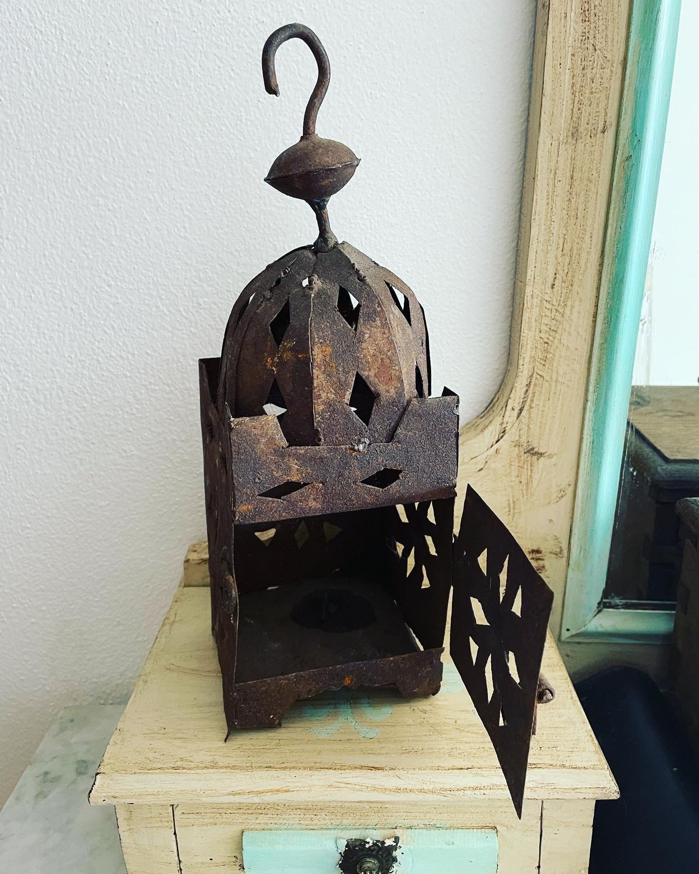 Ancient iron lantern