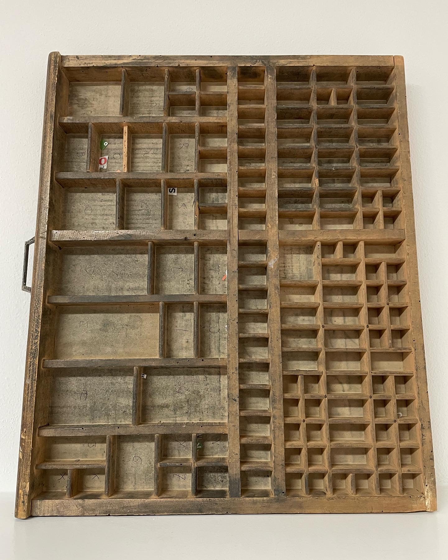 Antique typography drawers