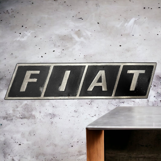 Fiat logo sign