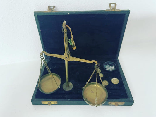 Antique goldsmith's scales