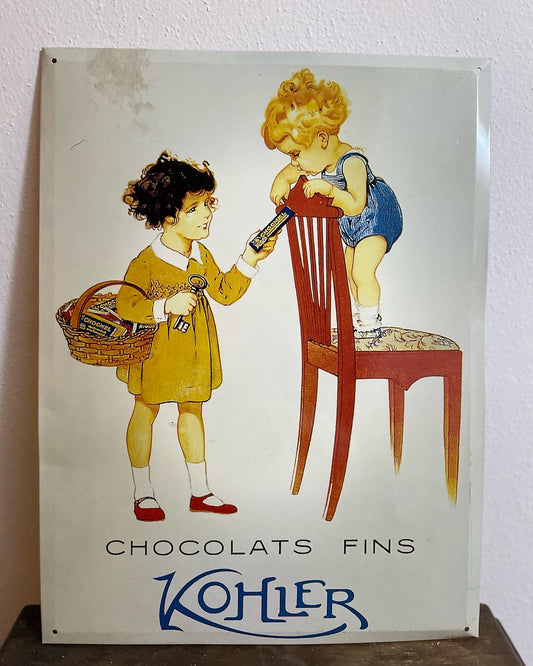 Kohler Chocolats sign from the 90s