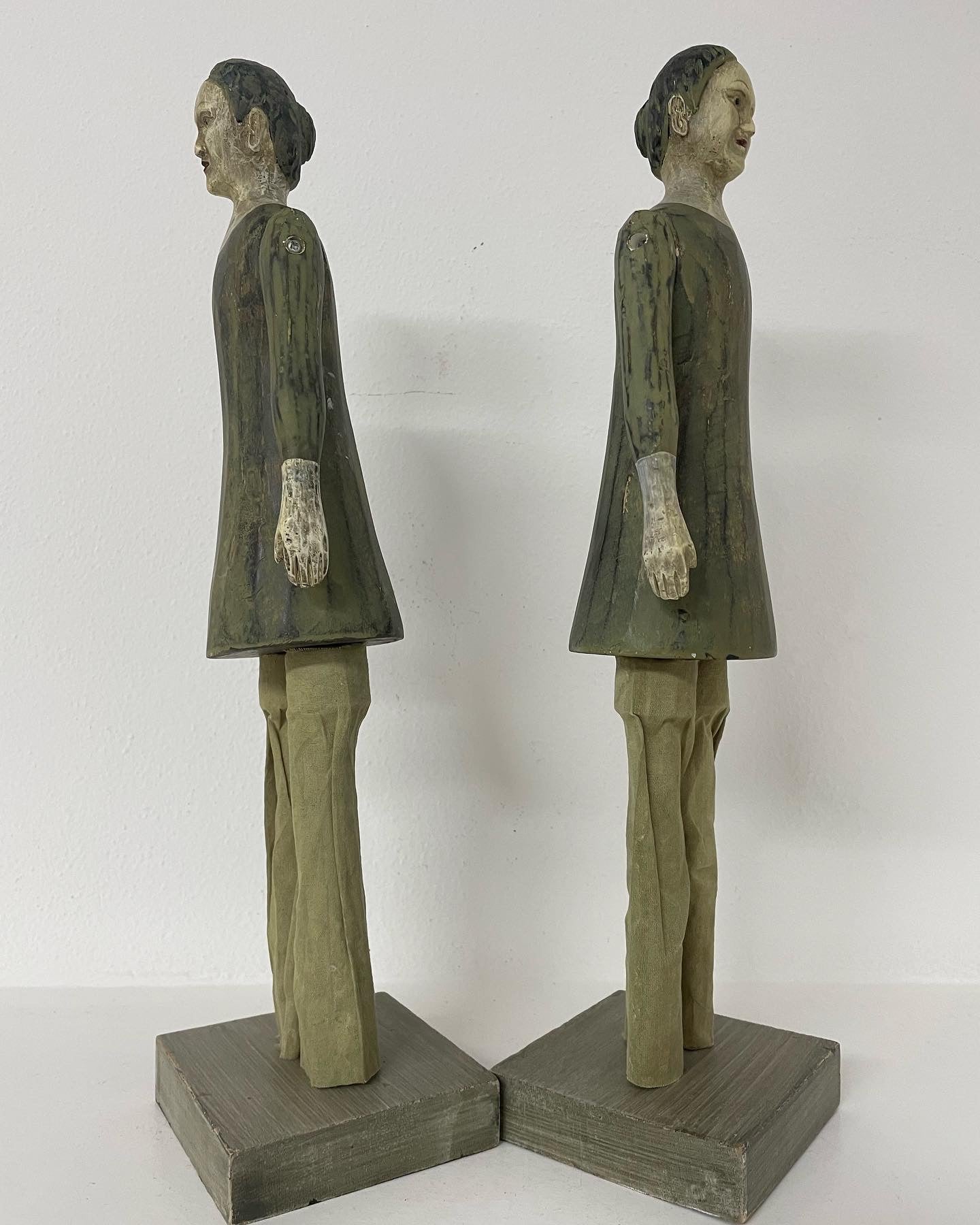 Pair of Brocante Dolls