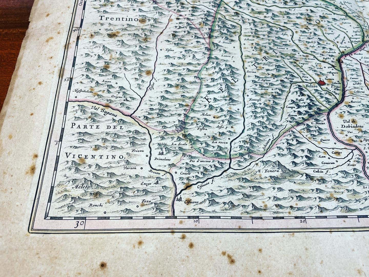 Map 1640 Belluno and Feltre