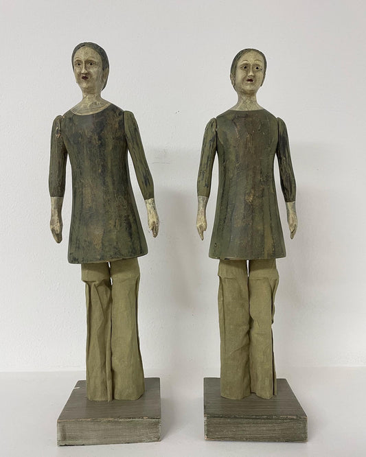 Pair of Brocante Dolls