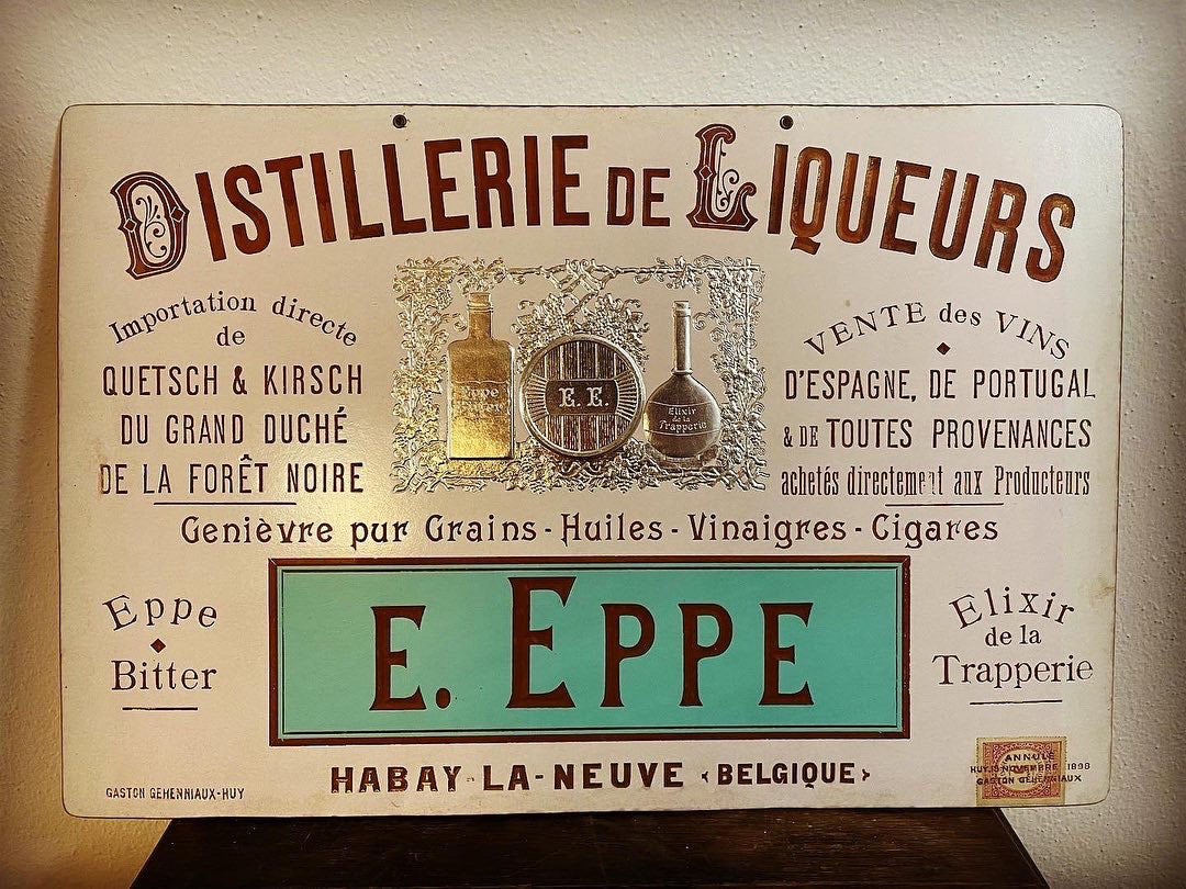 19th century distillery sign