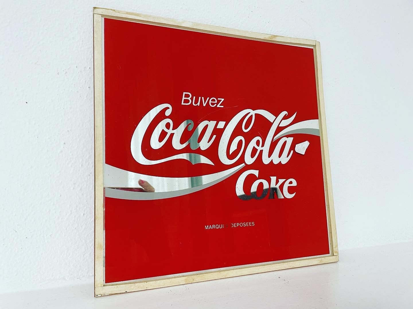 Coca Cola square sign